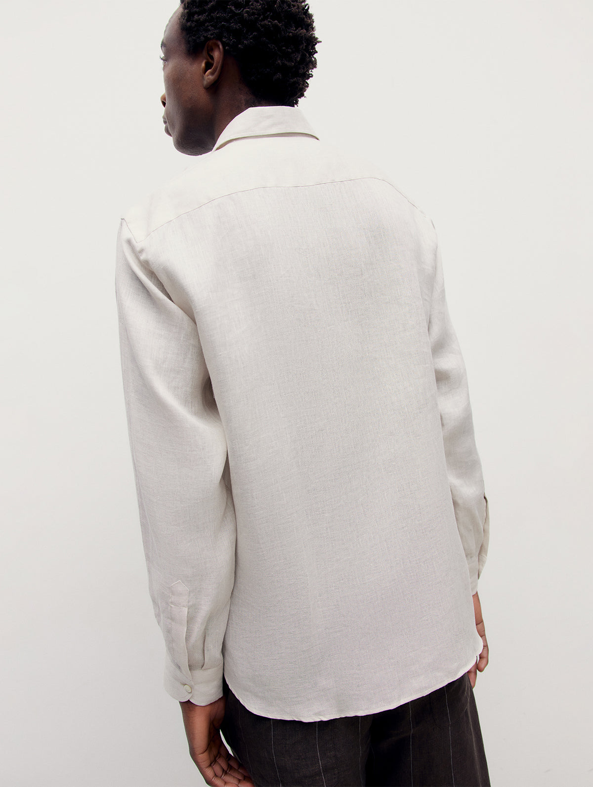 Bone Linen Richmond Shirt - Connolly