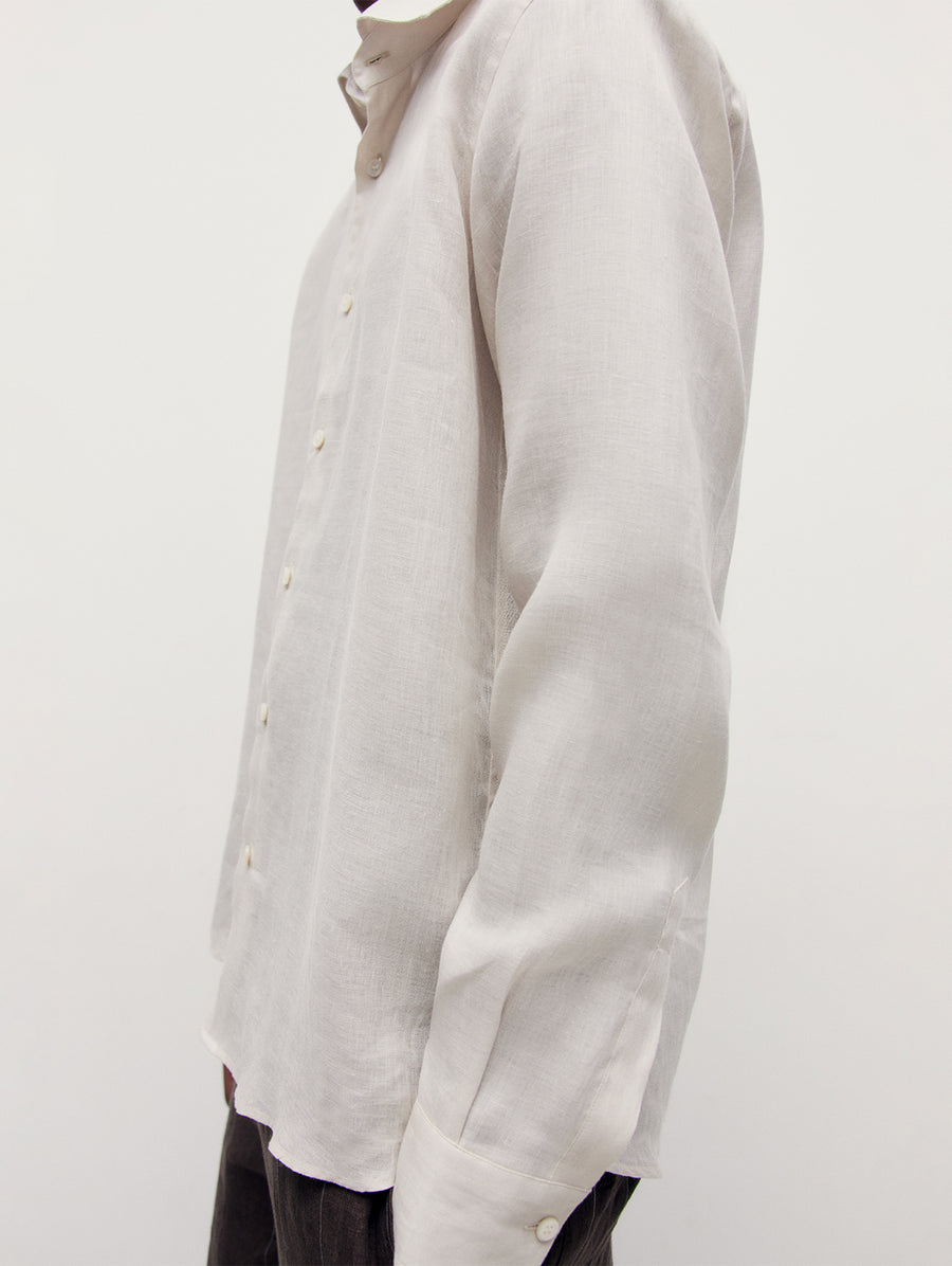 Bone Linen Richmond Shirt - Connolly
