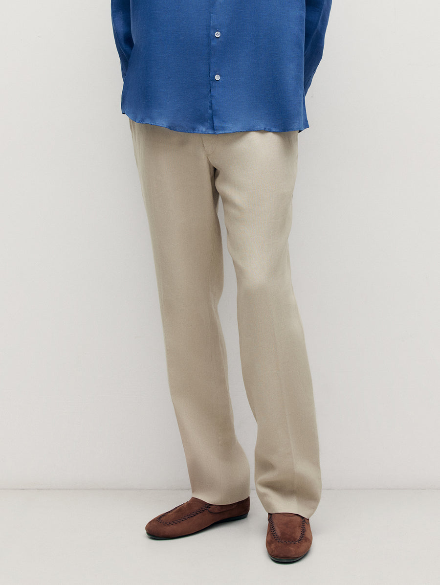 Taupe Greenwich Trousers - Connolly
