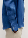 Navy Linen Richmond Shirt