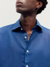 Navy Linen Richmond Shirt