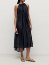 Moire Printed Trapeze Dress