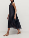 Moire Printed Trapeze Dress