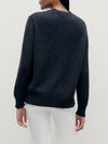 Charcoal 4 Ply Favourite V Neck Sweater