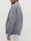 Dark Grey Oversized Chunky Knit
