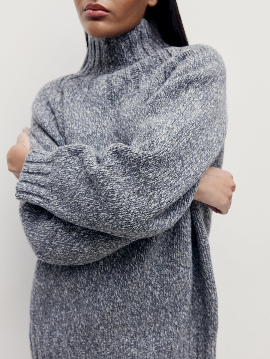 Dark Grey Oversized Chunky Knit