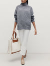 Dark Grey Oversized Chunky Knit