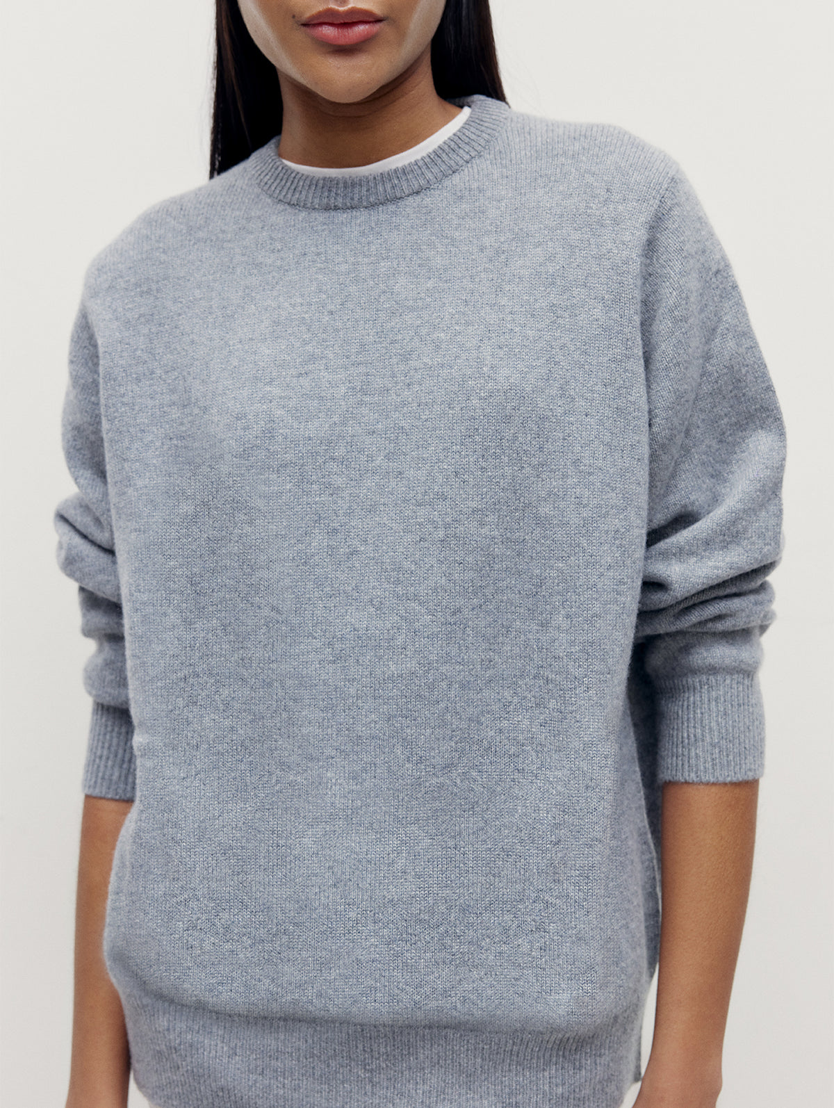 Grey 4 Ply Favourite Sweater - Connolly