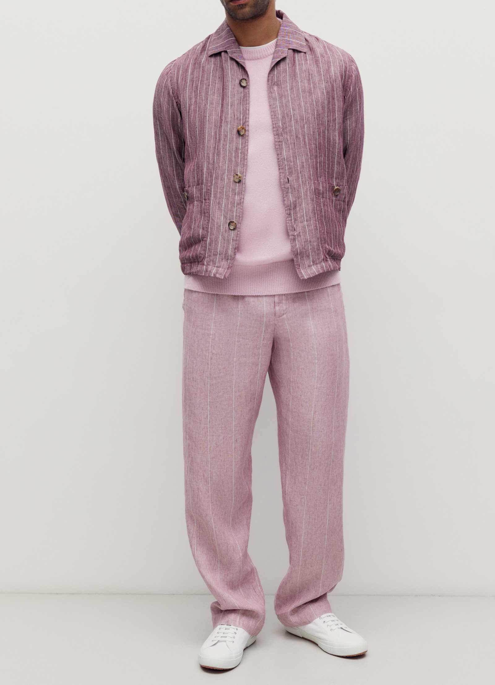 Pink Joes Linen Trousers - Connolly