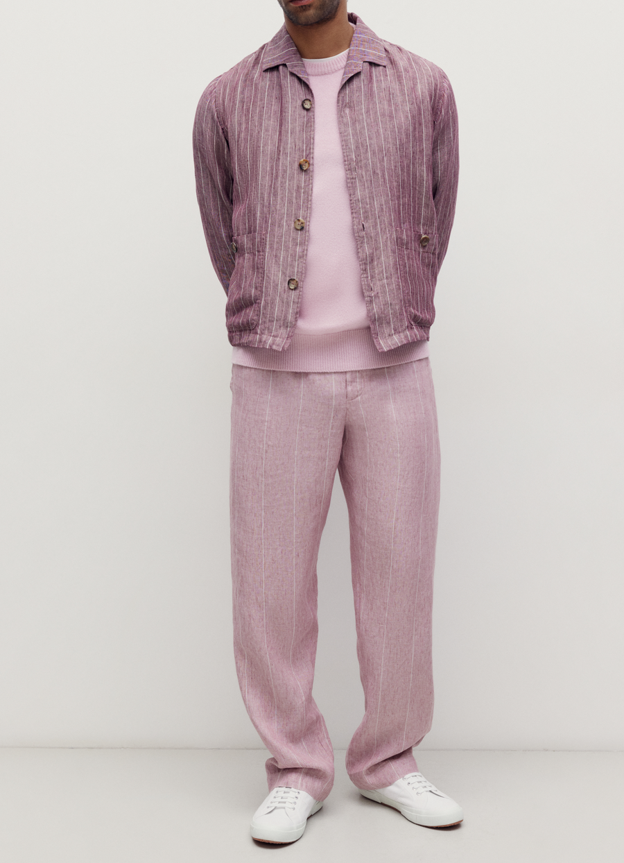Pink Joes Linen Trousers