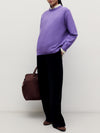 Purple 4 Ply Favourite Sweater - Connolly