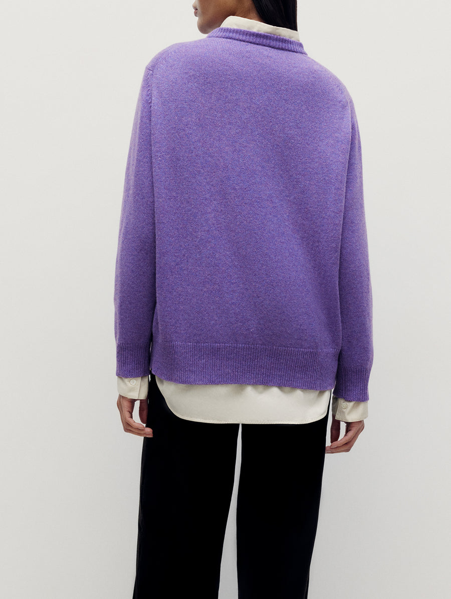 Purple 4 Ply Favourite Sweater - Connolly