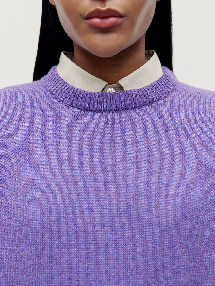 Purple 4 Ply Favourite Sweater - Connolly