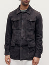 Brown Suede Safari Jacket - Connolly