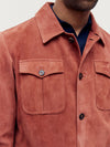 Red Suede Safari Jacket - Connolly