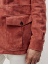 Red Suede Safari Jacket - Connolly