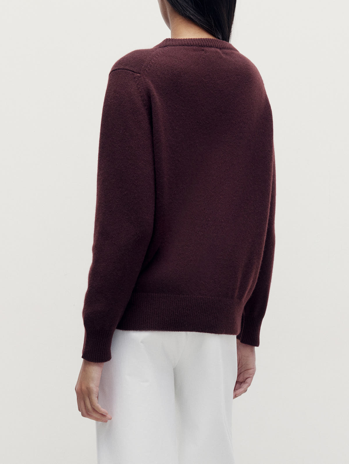 Burgundy 4 Ply Favourite Sweater - Connolly