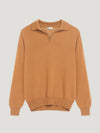 Vicuna Cashmere Open Collar Polo