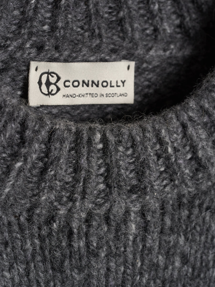 Grey Super Luxe Cashmere Crewneck - Connolly