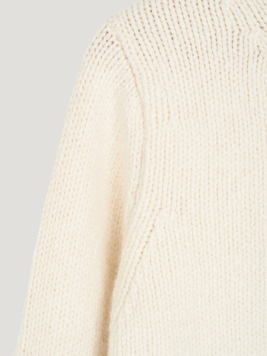Winter White Super Luxe Cashmere Crewneck - Connolly