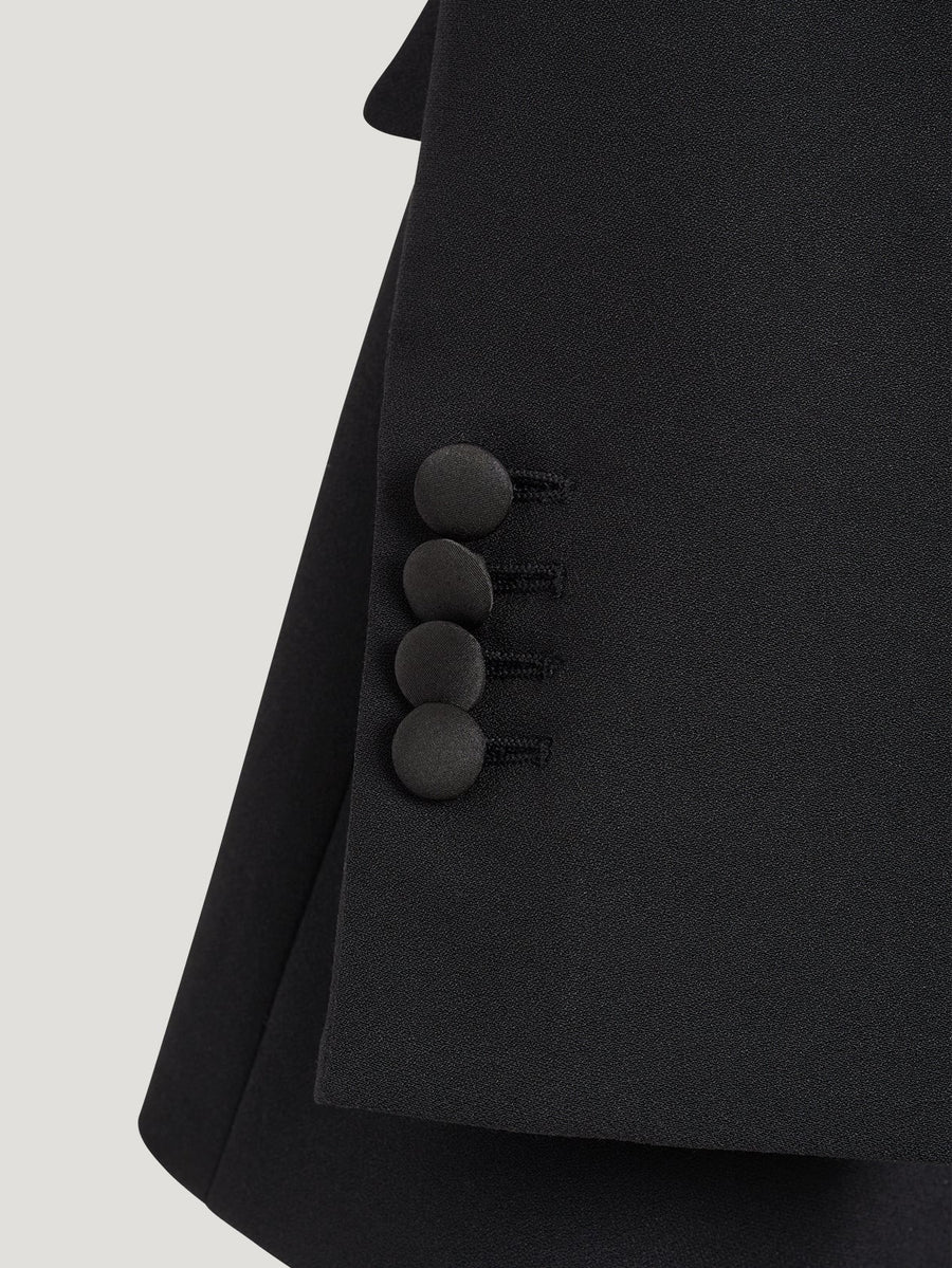 Double Breasted Black Smoking Suit - Connolly