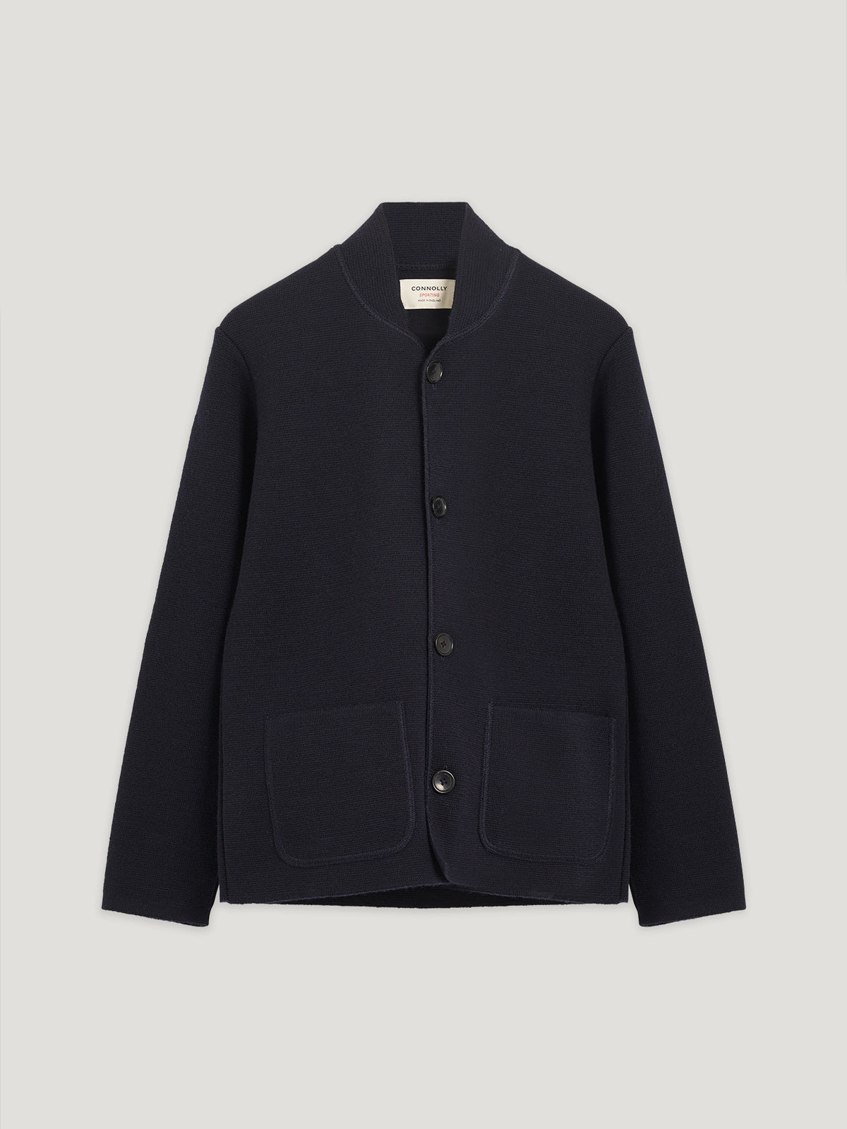 Navy Single Breasted Driving Jacket - Connolly