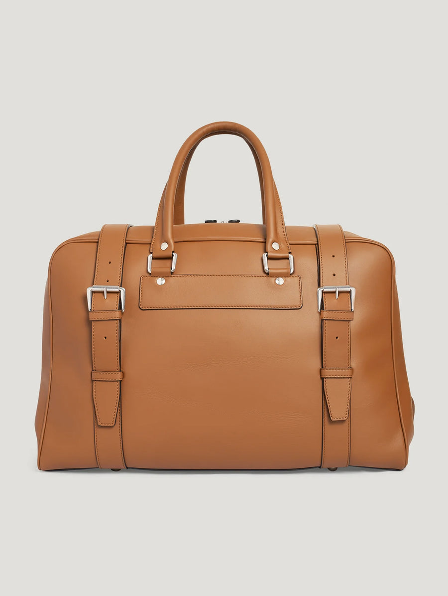 Dark Tan Sports Grip Bag with Badges - Connolly