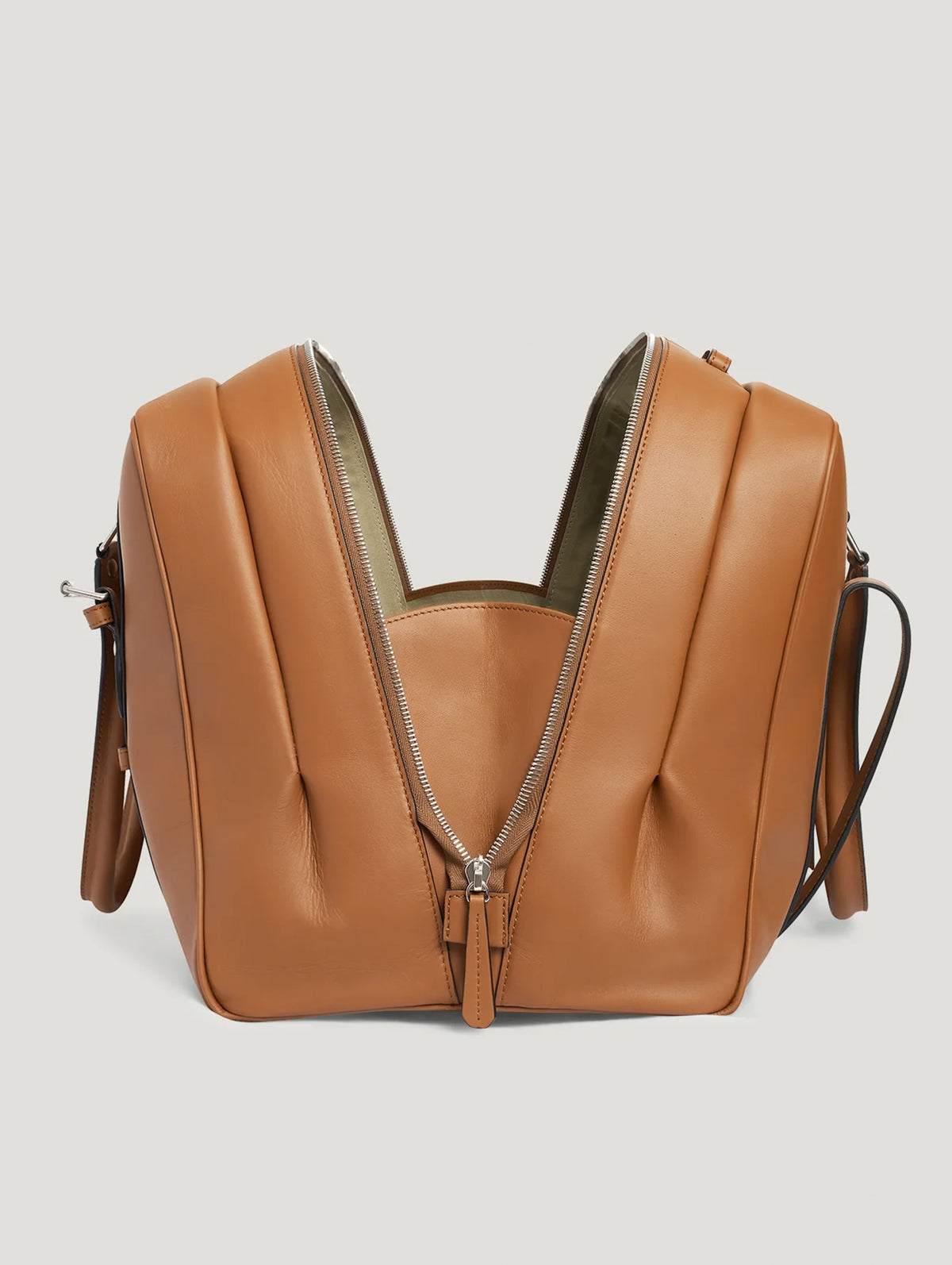 Dark Tan Sports Grip Bag with Badges - Connolly