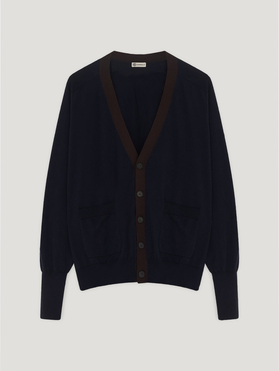 Navy Kerylos Cardigan - Connolly