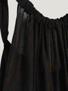 Moire Printed Trapeze Dress - Brown/Black - Connolly