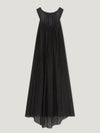 Moire Printed Trapeze Dress - Brown/Black - Connolly