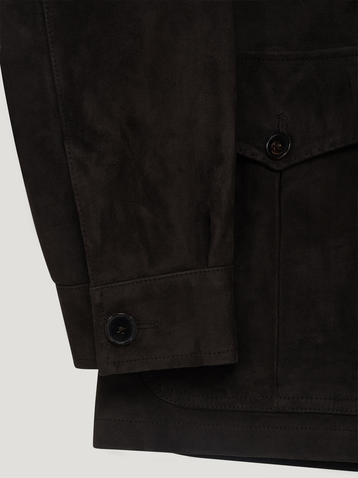 Brown Suede Safari Jacket - Connolly