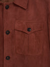 Red Suede Safari Jacket - Connolly