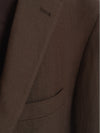 Brown Linen Greenwich Jacket - Connolly