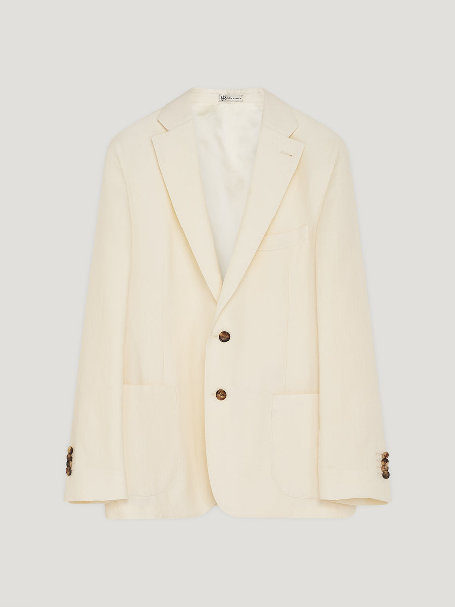 Ivory Linen Greenwich Jacket - Connolly