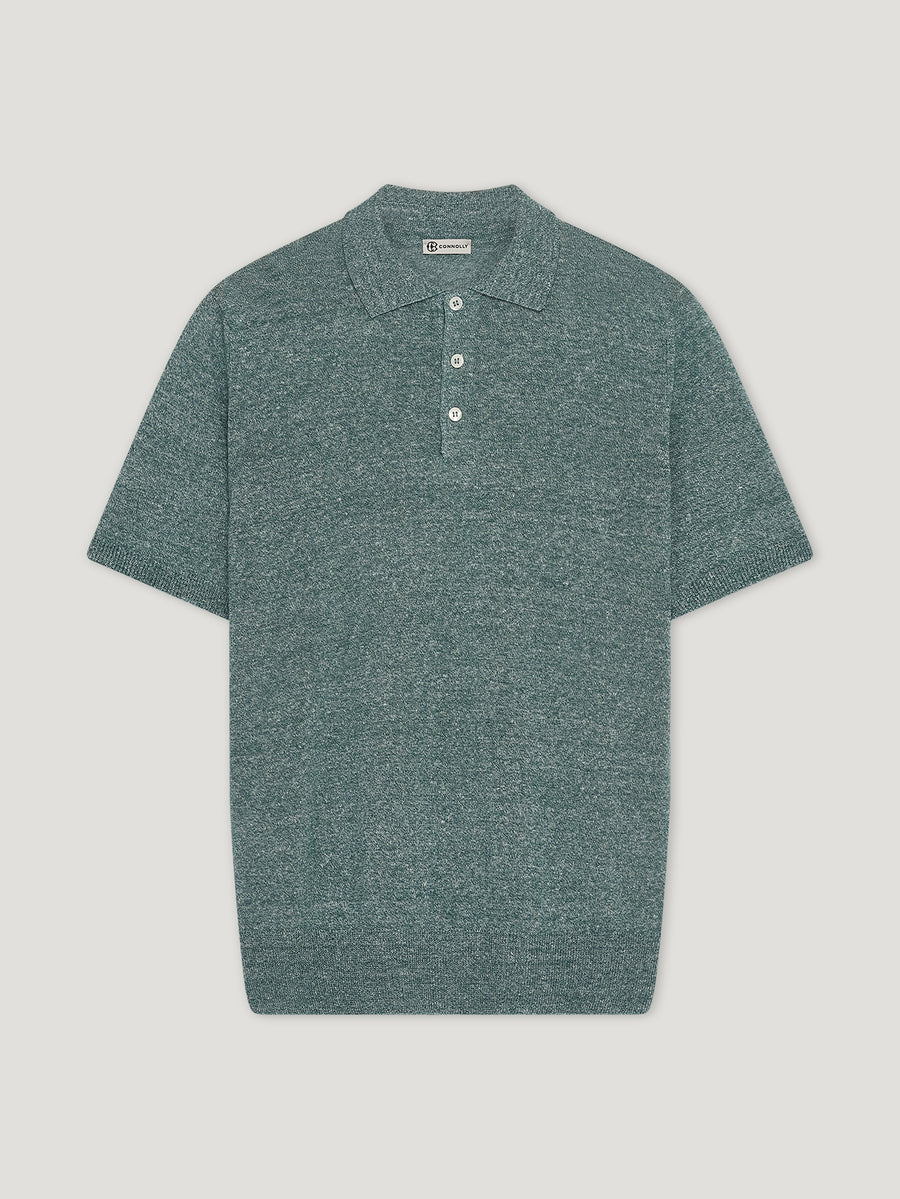 Green 3 Button Polo - Connolly