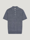 Navy 3 Button Polo - Connolly