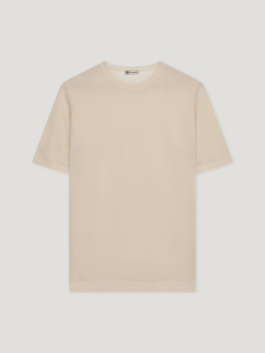 Ecru Honeycombe Tee-Shirt - Connolly