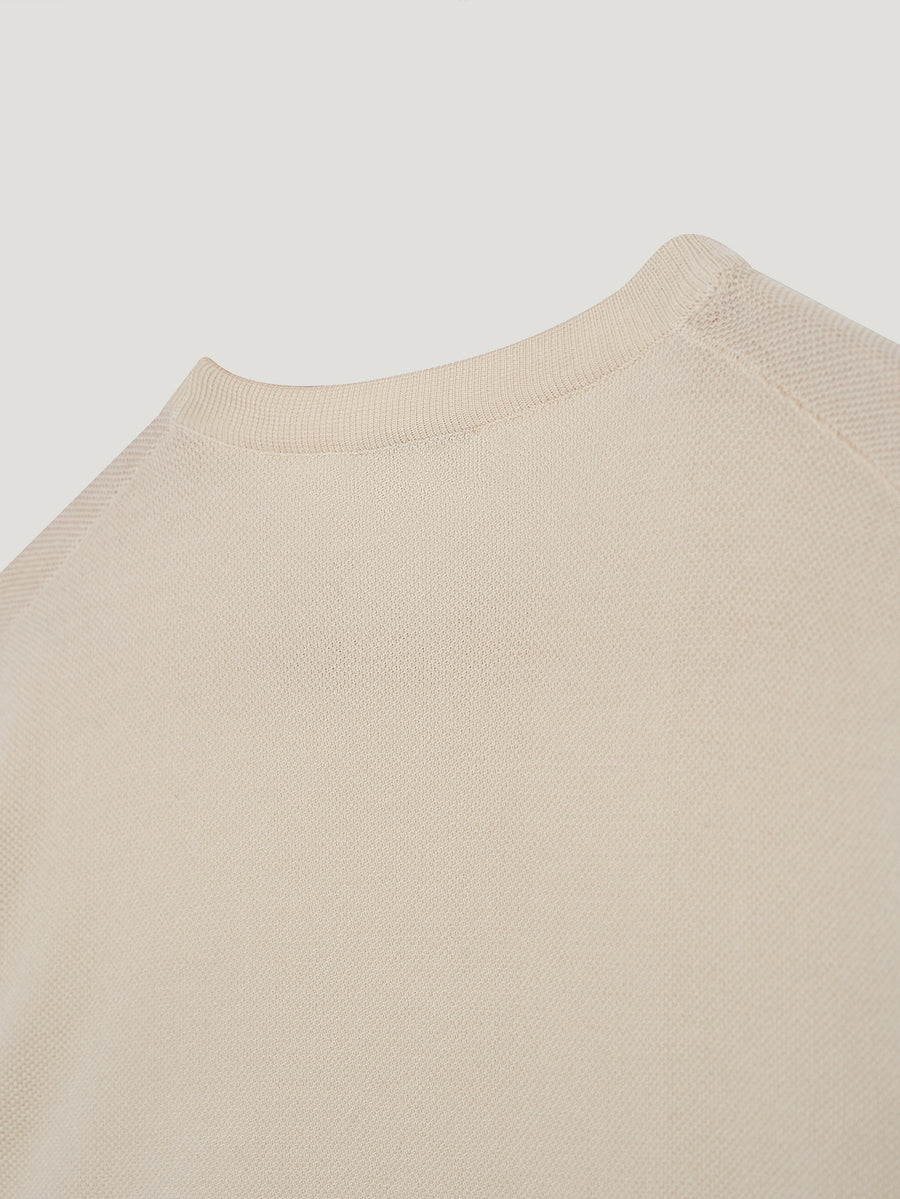 Ecru Honeycombe Tee-Shirt - Connolly