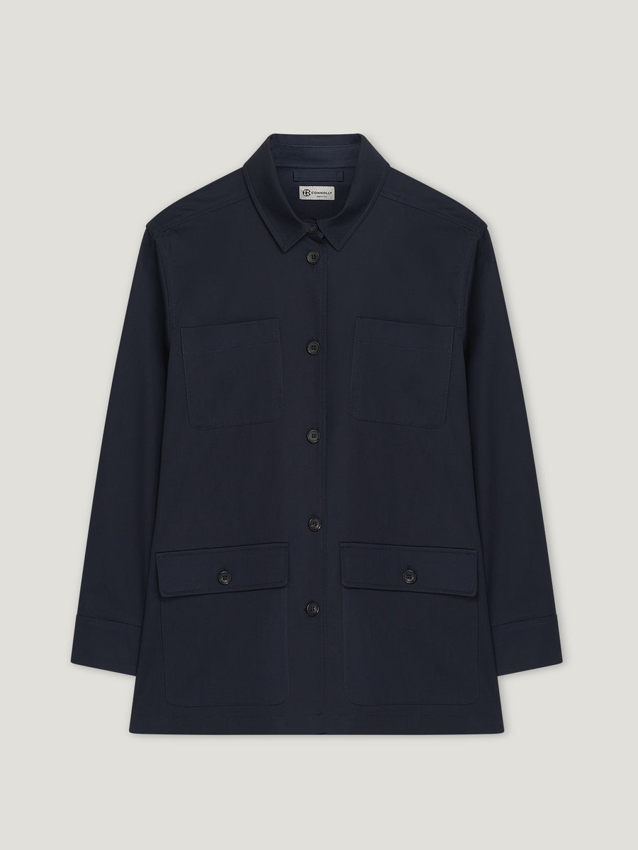 Navy Safari Shirt - Connolly