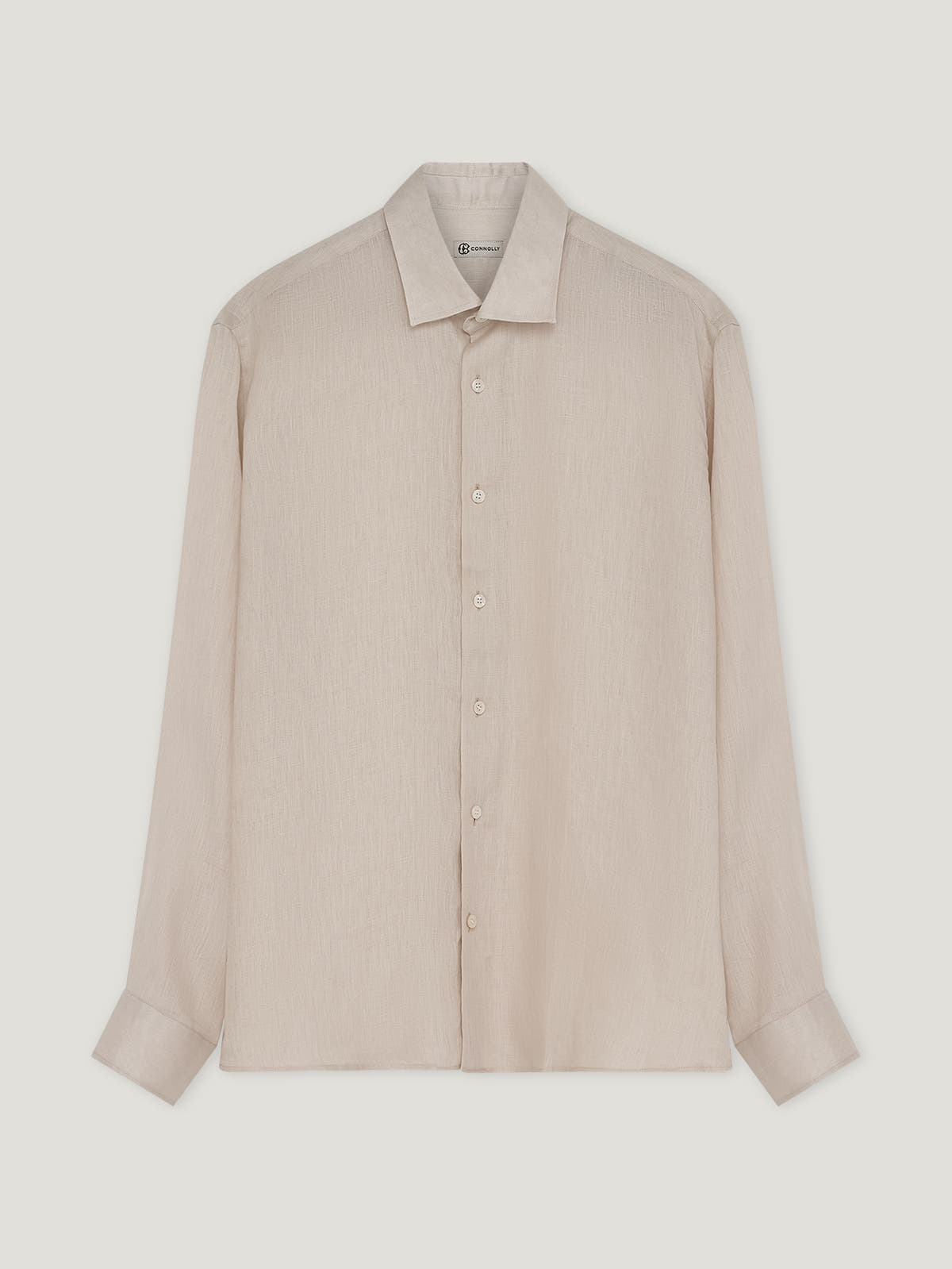 Bone Linen Richmond Shirt - Connolly