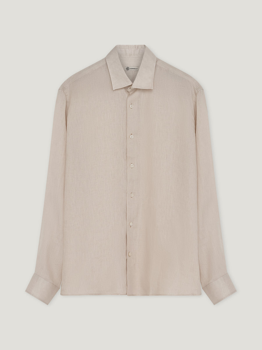 Bone Linen Richmond Shirt - Connolly