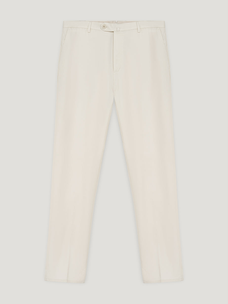 White Japanese Twill Trousers - Connolly