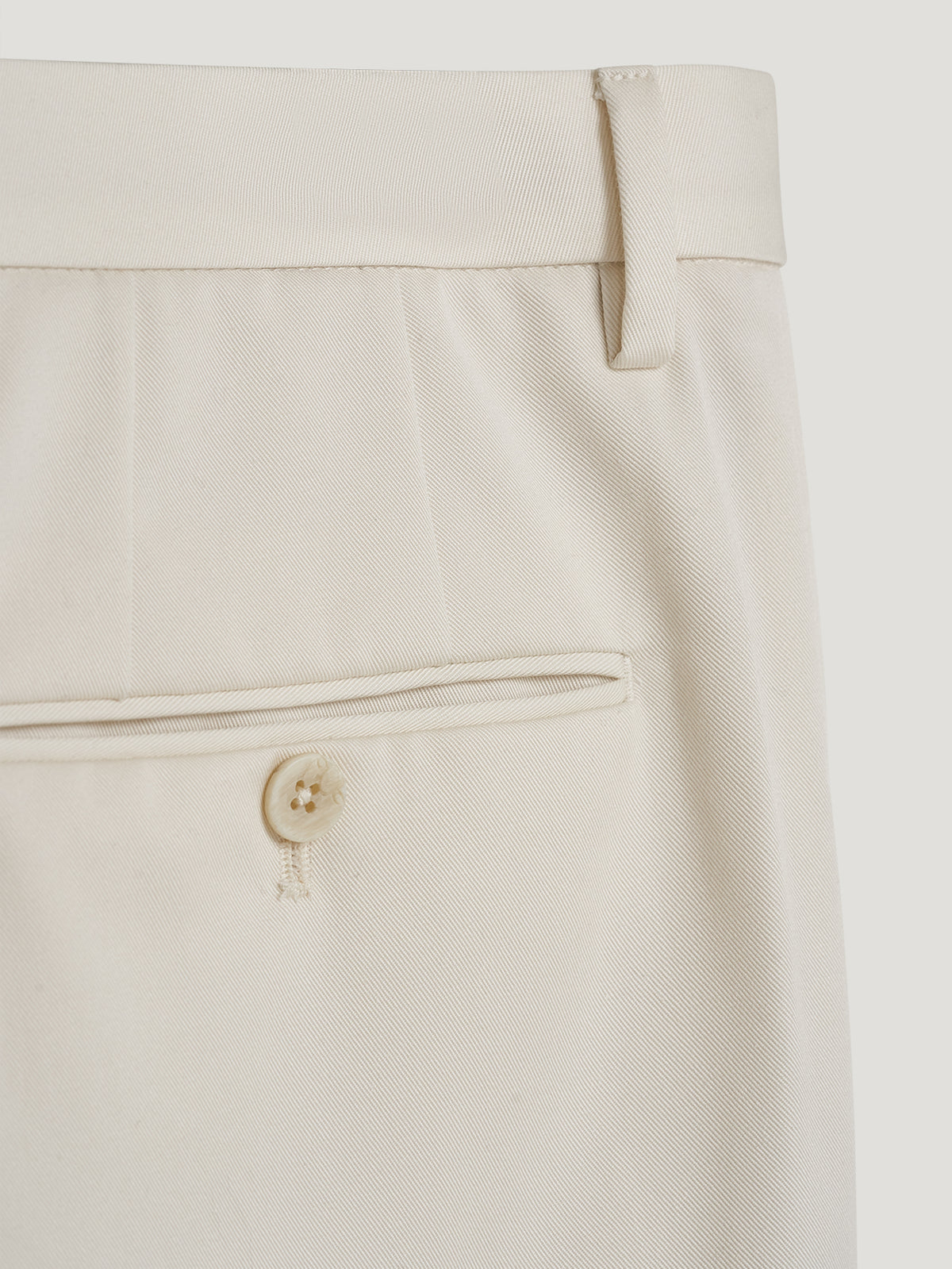 White Japanese Twill Trousers - Connolly