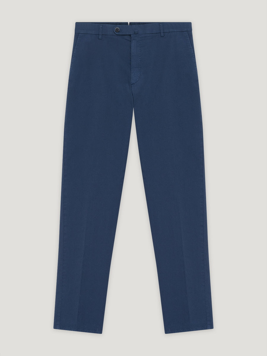 Navy Japanese Twill Trousers - Connolly