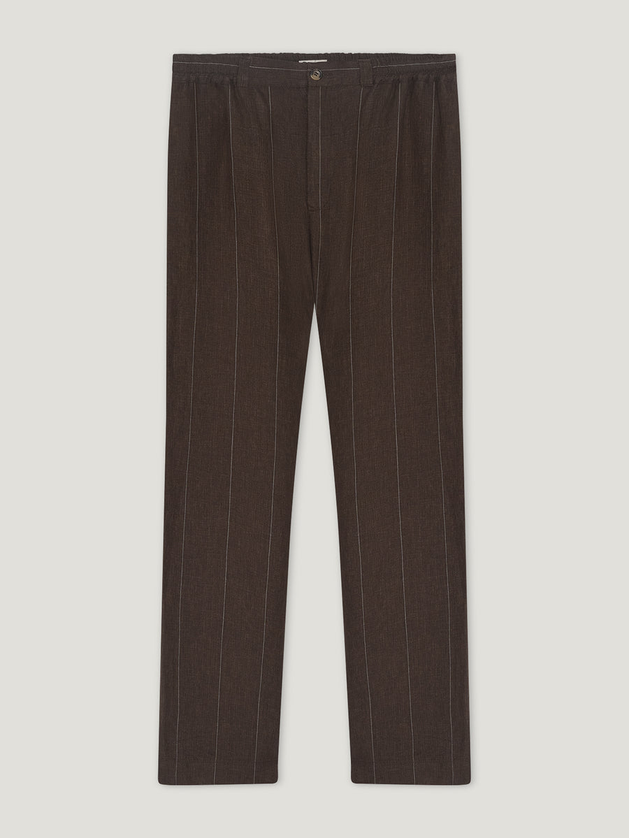Brown Joes Linen Trousers - Connolly