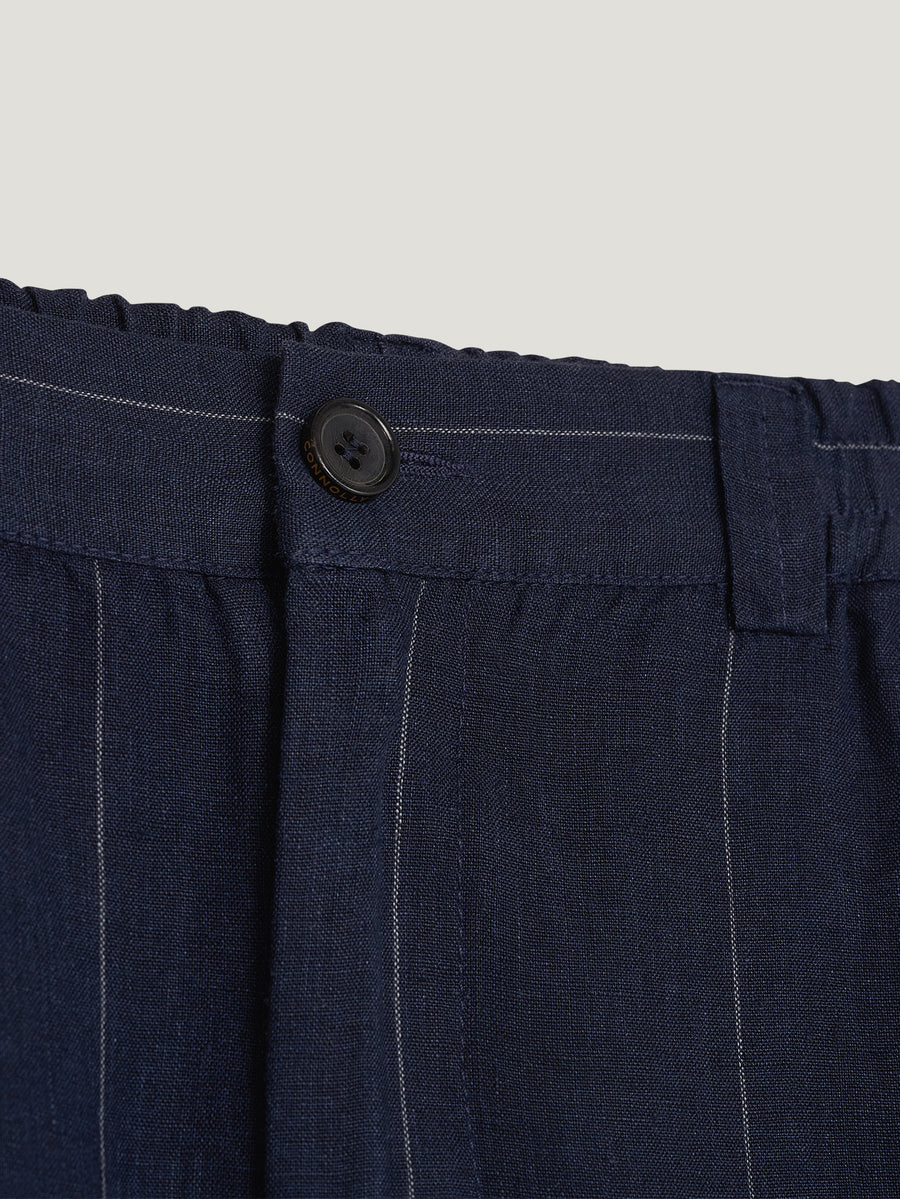 Navy Joes Linen Trousers - Connolly