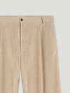 Natural Cord Relaxed Tapered Trousers