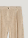 Natural Cord Relaxed Tapered Trousers