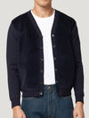 Navy Cord Front Cardigan